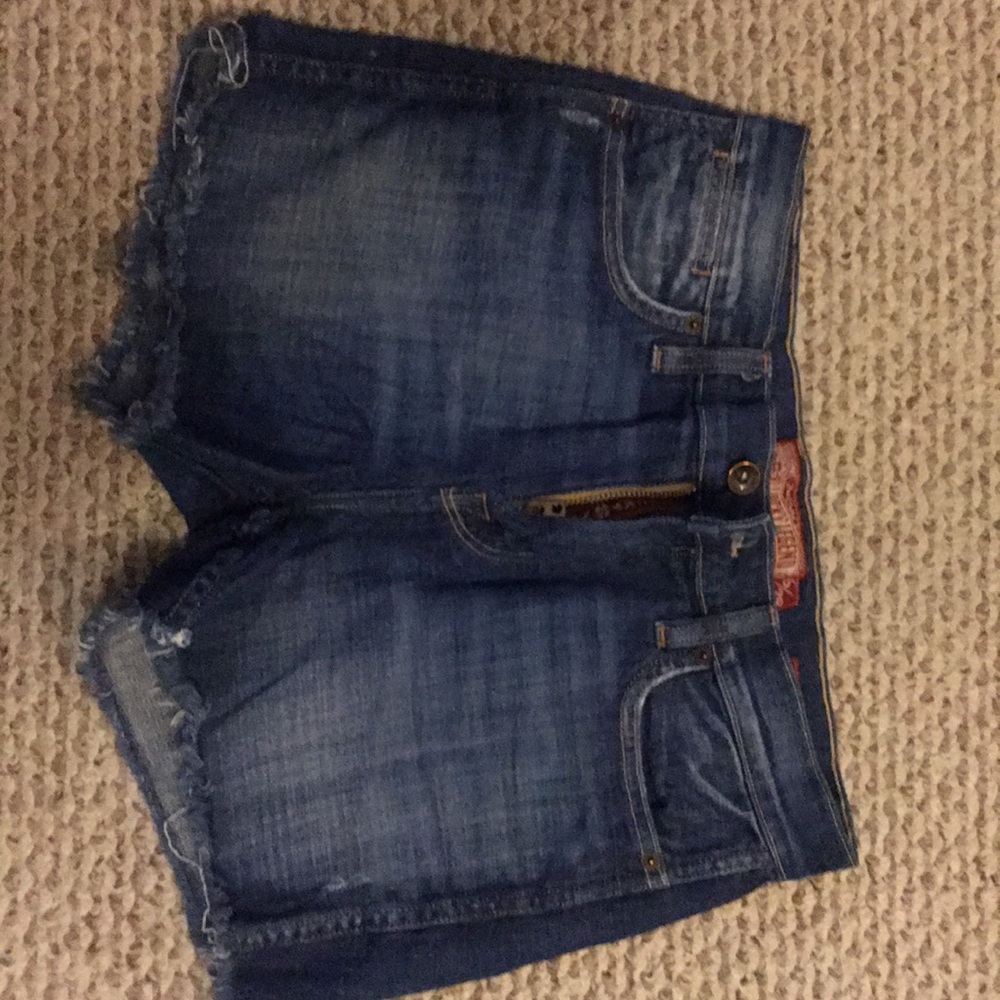 Lucky brand high rise jean cut off shorts 6